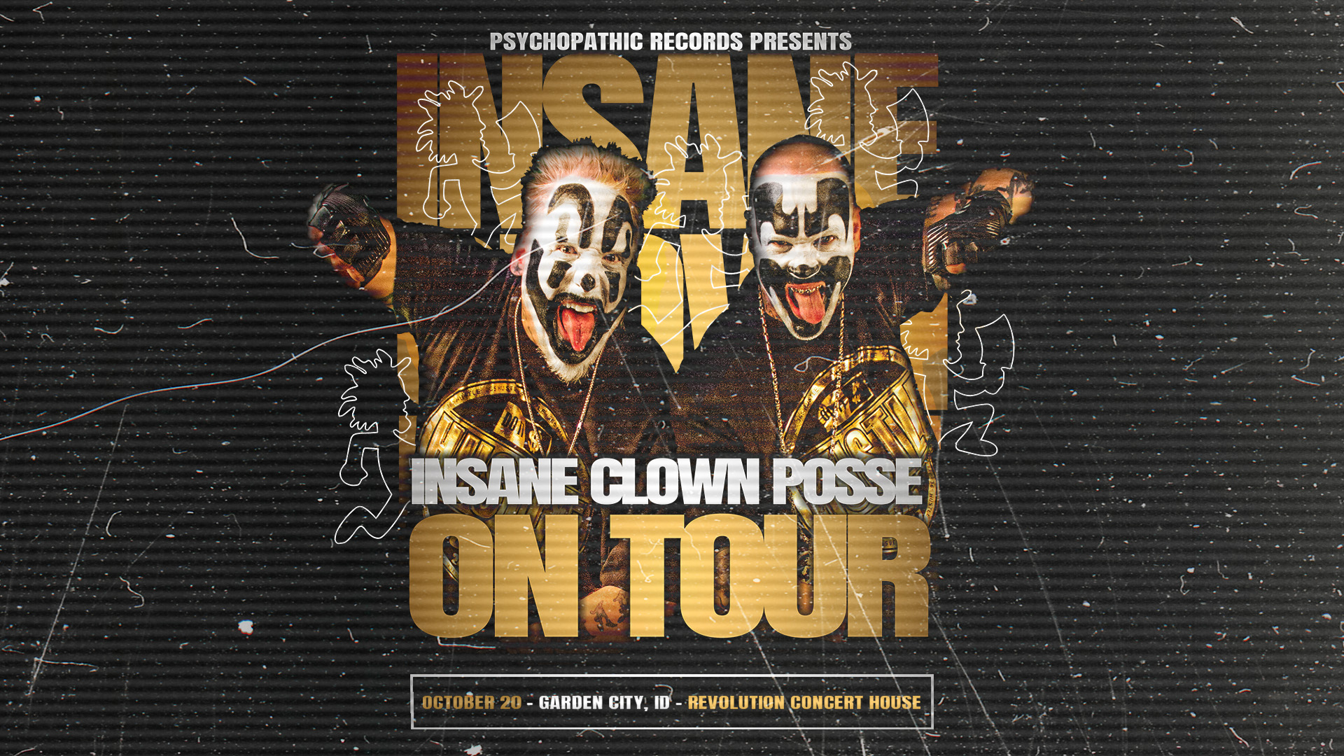 Insane Clown Posse live tour poster 2026